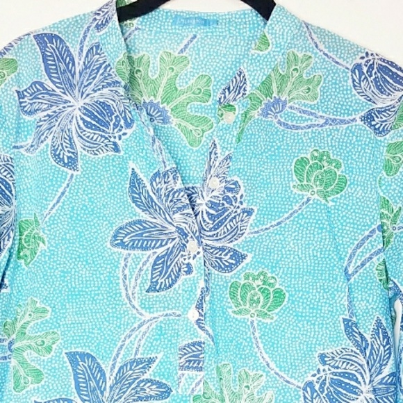 J. MCLAUGHLIN Floral Print Tunic Top S. - Picture 4 of 6